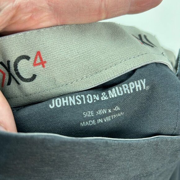 Johnston & Murphy XC4 Pants Men 38x30  Grey Comfort Performance Golf - Picture 6 of 14